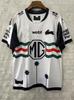 NRL Warriors Broncos Fiji Rabbit Jaguar Short Sleeve Rugby Jerseys Training Suit