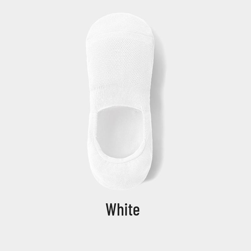 Men s Breathable Mesh Anti-Bacterial Crew Socks - Thin, Sweat-Wicking, Odor-Resistant, Non-Slip Cotton Low-Cut Sports Socks.