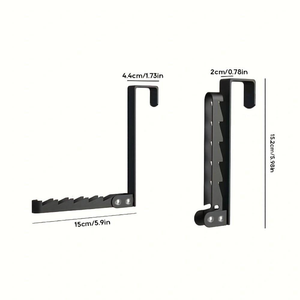 Home Storage Wall Mounted Over-the-Door Hook Heavy Load Space Saving Drying Rack Foldable Multi-Purpose Storage Rack Bathroom