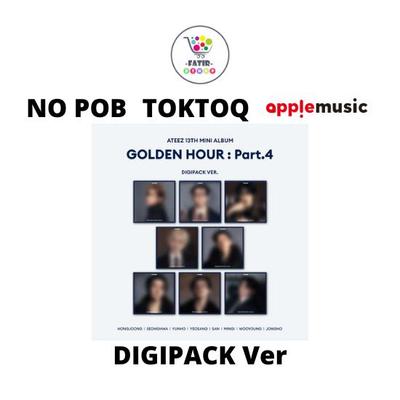 Wähle POB DIGIPACK Version ATEEZ 13. Mini-Album GOLDEN HOUR Teil 4