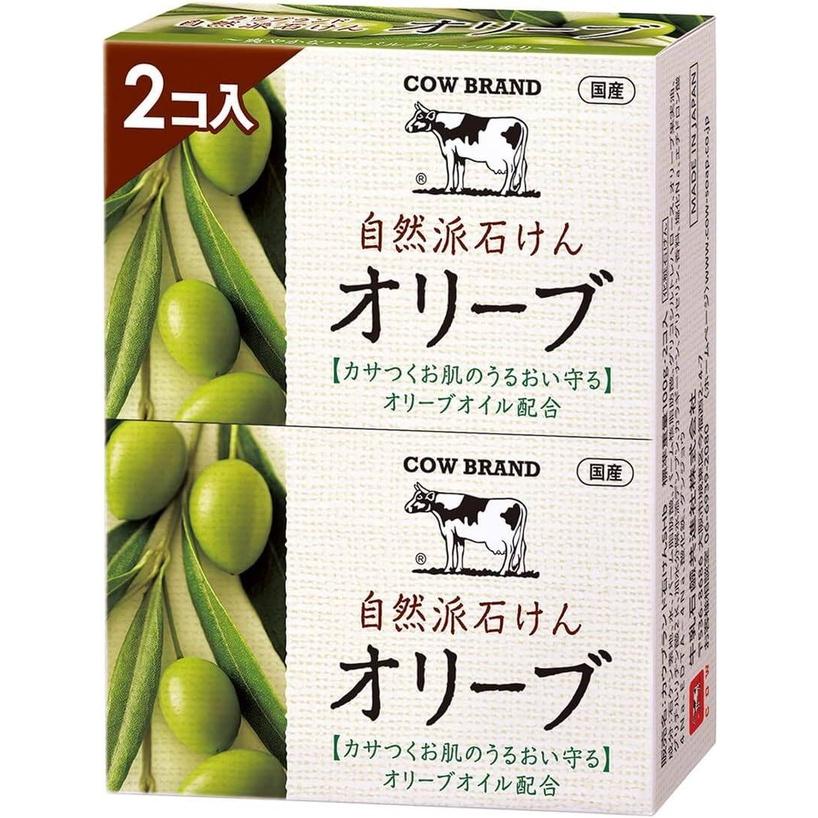 Cow Brand Natural Soap  Rice Bran  Olive 2 Pack