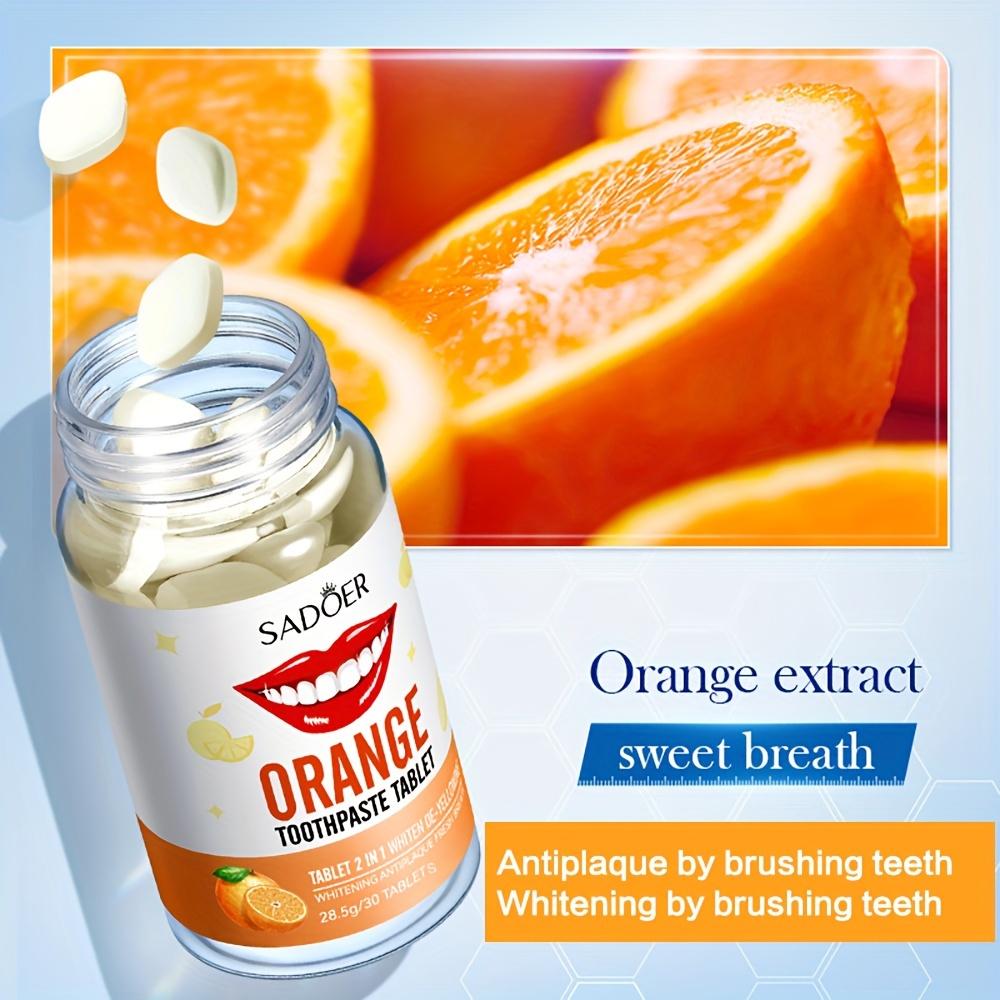 Orange Flavored Toothpaste Tablets 28.5g