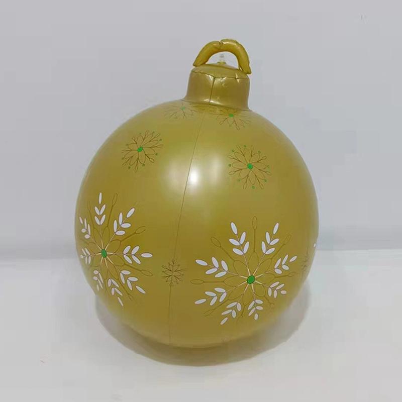 Weihnachten Aufblasbare Dekoration Ballon Drucke Handwerk Spielzeug Ball Festlichen Spaß Im Freien 60Cm
