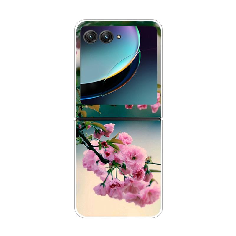 For Moto Razr40 Ultra 5G Case Plastic Wolf Lion Marble PC Hard Back Covers for Motorola Razr 40 Ultra Razr+ Razr4 2023 Capa