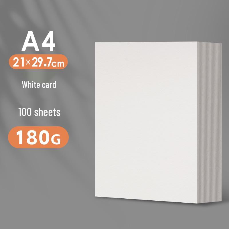 A4 White Cardstock, Black & Colored Paper, Thickened for DIY Kindergarten Crafts & Projects, A3/A4 Size.