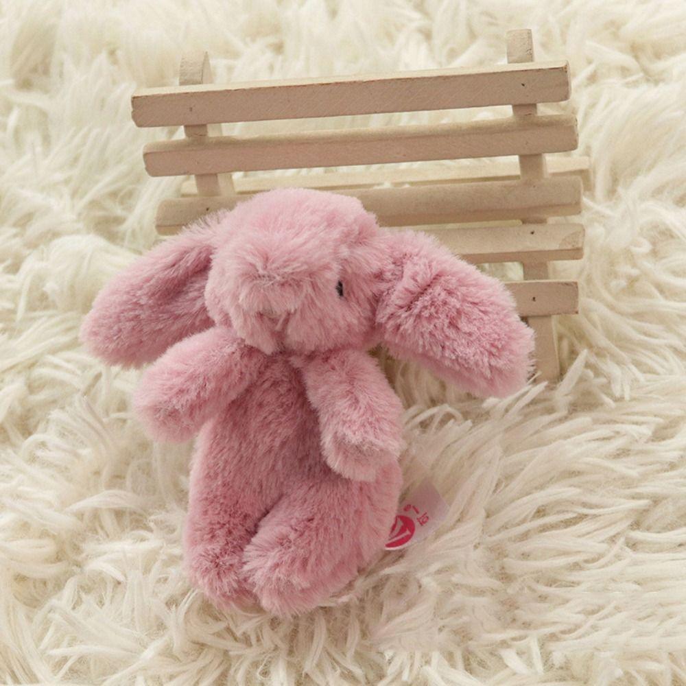 Bag Accessories Plush Bunny Keyring Love Pompom Trinket Plush Rabbit Keychain Plush Rabbit Keyring