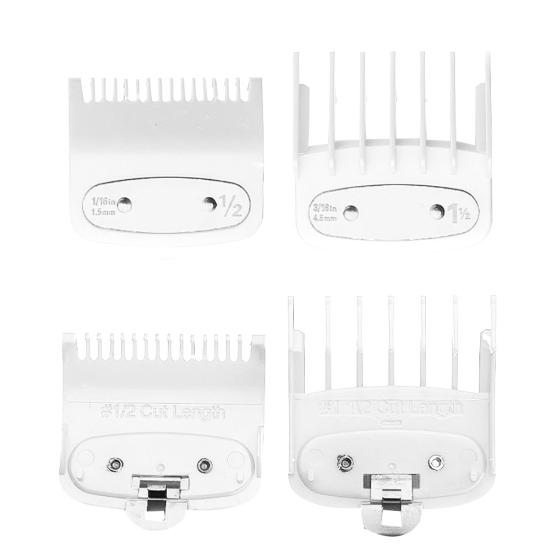 2Pcs 1.5mm 4.5mm Electric Hair Clipper Shaver Trimmer Plastic Cutting Guide Comb