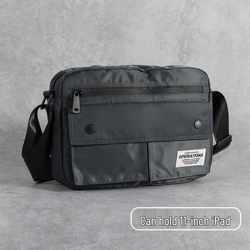 Korean Minimalist Men's Trendy Crossbody Messenger Bag - Japanese Style Student Shoulder Bag