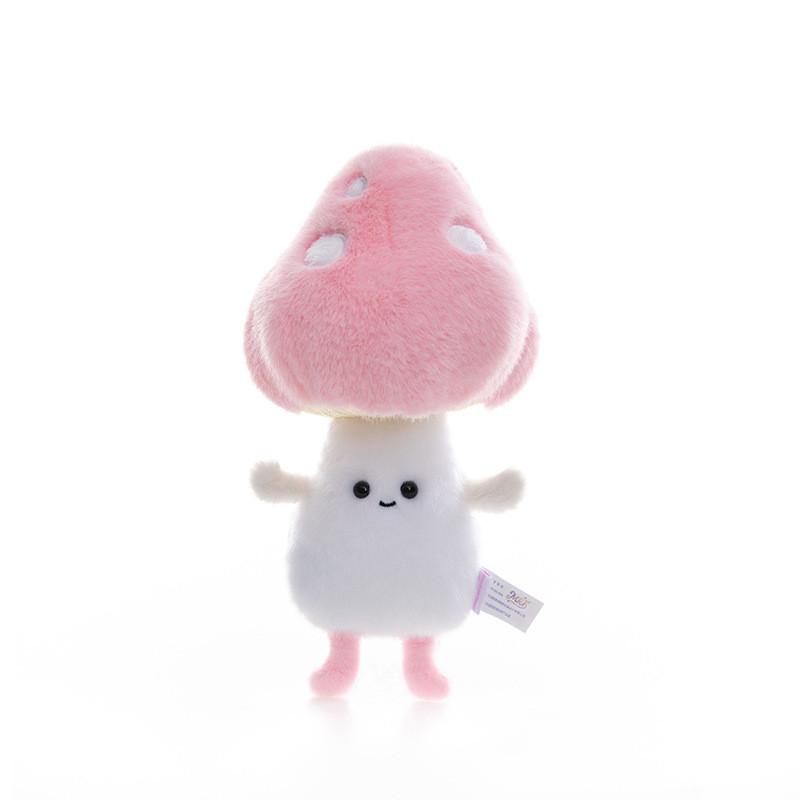 

Night Glow Mushroom Plush Toy With Soft Short Pile For Kids And Teens розовый