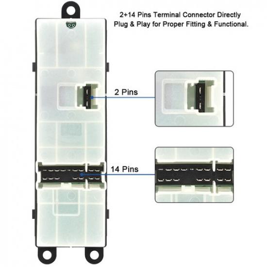 Master Power  Window Control Switch Button Control for  07-12 Nissan Pathfinder