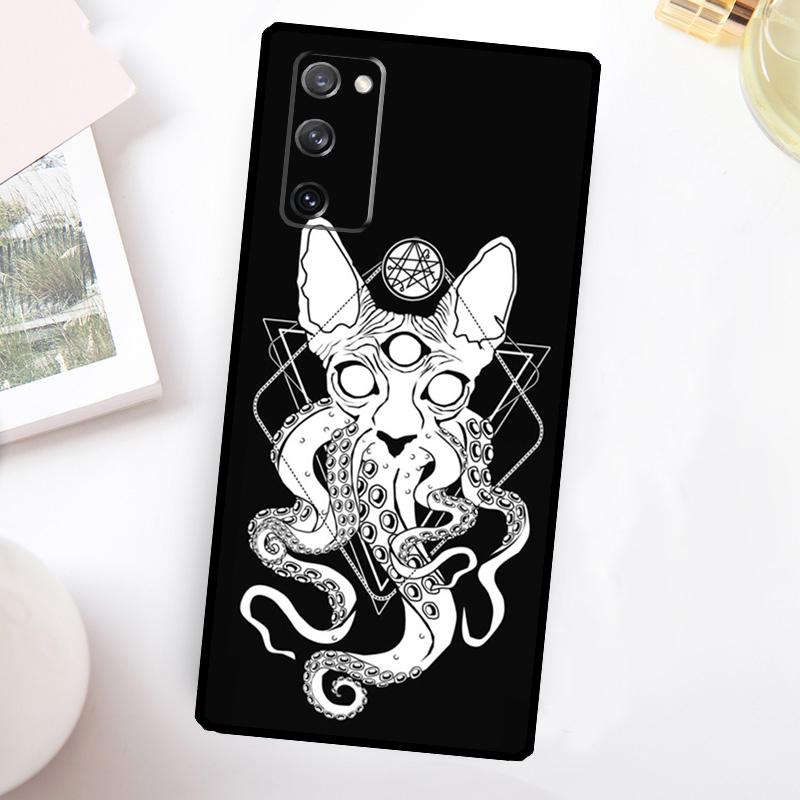 Satanische Sphinx Hülle Für Samsung Galaxy S24 S23 S22 Ultra S21 S20 FE Note 10 Plus Note 20 S8 S9 S10 Abdeckung