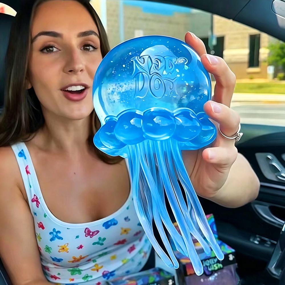 .Squishies Nee Doh Jellyfish  Squish Toy Fidget Toy, Water Sensory Soft Jelly Squeeze Stress Relief Fidget Toy Squeeze Blind Box