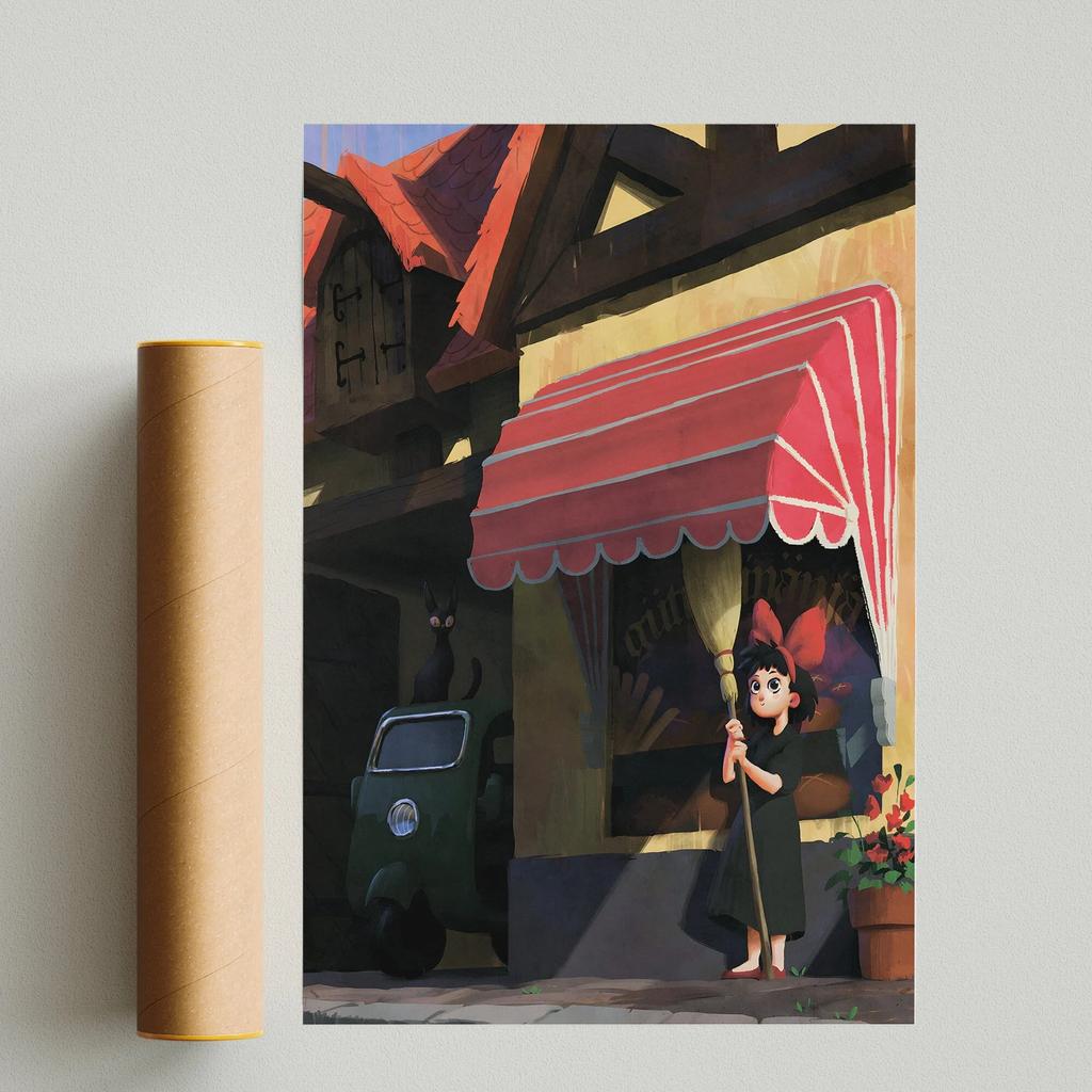 Pop Anime Figure Miyazaki Hayao/Patlabor/Totoro Manga Poster Aesthetic Wall Art Home Kids Kawaii Room Decor Vintage Canvas Print