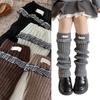Elastic Sweet Style Leg Sleeves Warm Calf Length Socks For Girls Ruffled Design Fashionable Winter Accessories