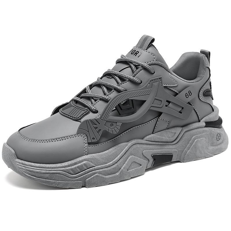 Autumn Men's Shoes New Breathable Little White Shoes Men's Trend Versatile Inner Heightening Sports Shoes Casual Running Shoes