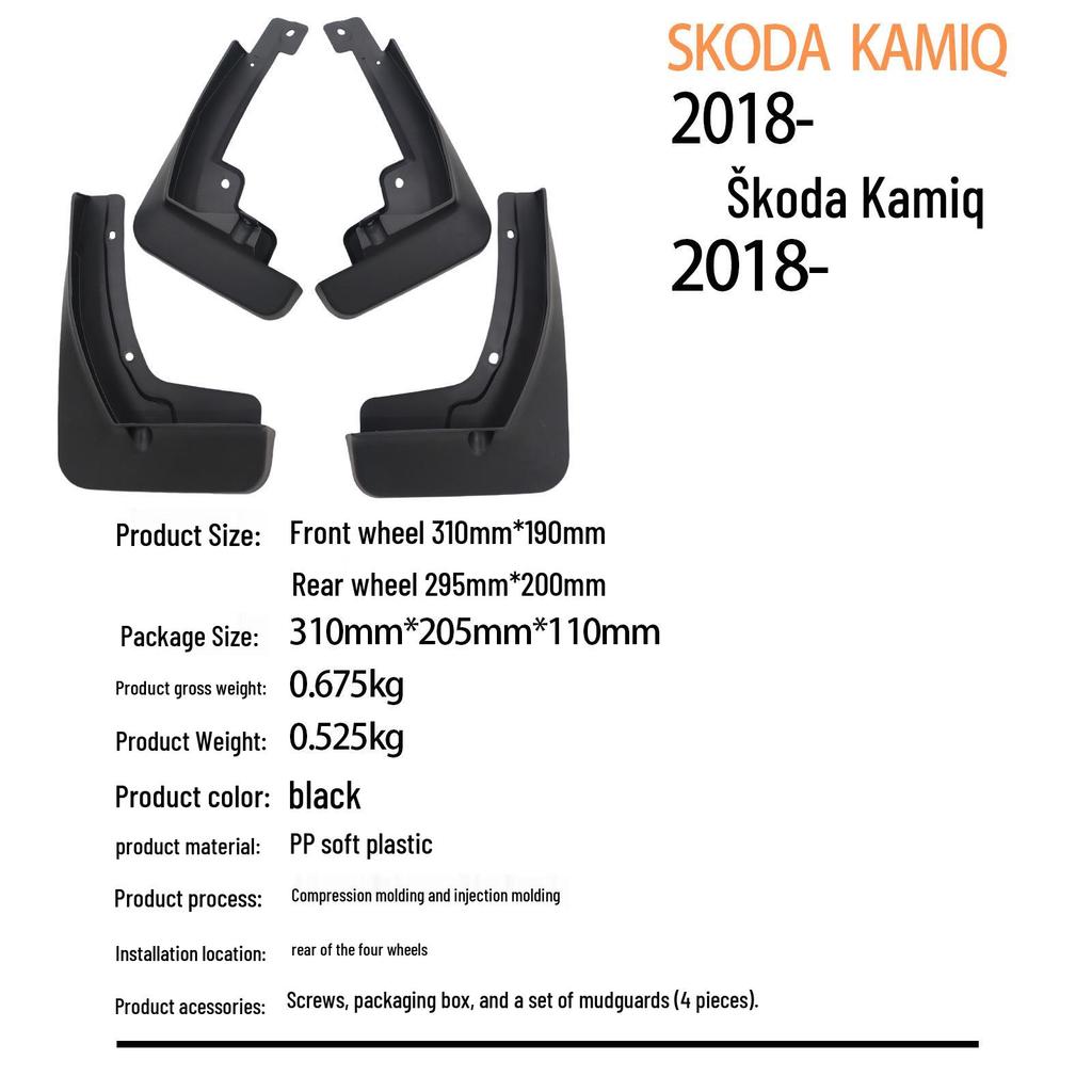 Skoda Kamiq 2018+ Auto Reifen Schmutzfänger