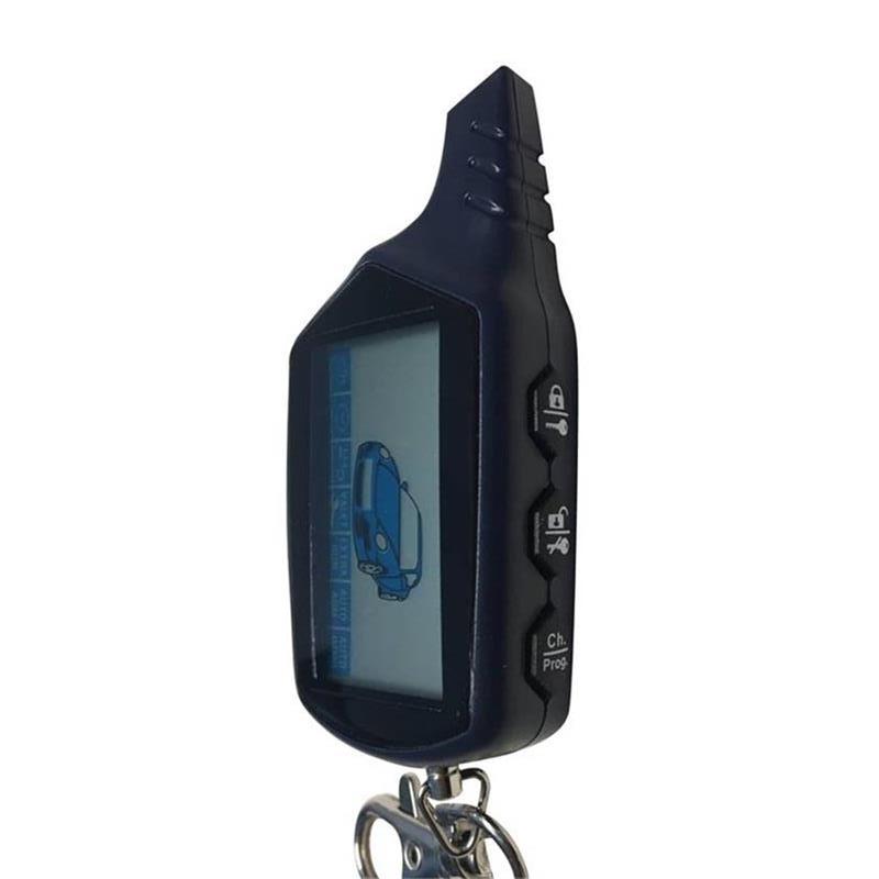 B9 Keychain for Russian Engine Start Keychain Lcd Remote Control Key Two Way Car Alarm System Security Alert StarLine B9