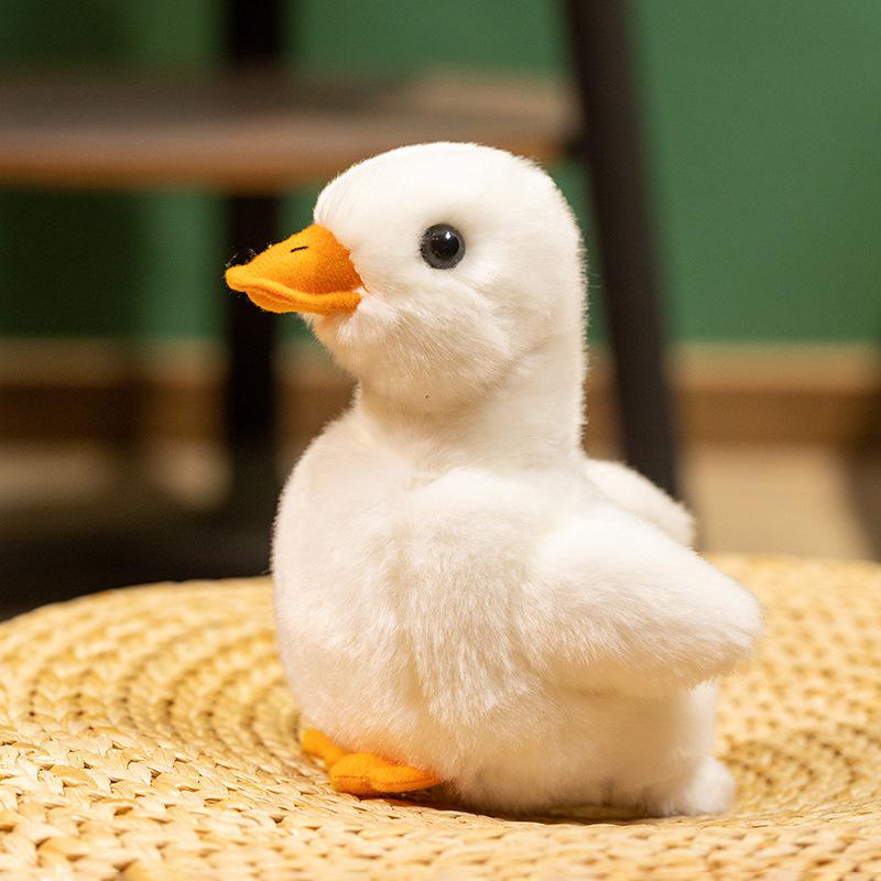 

International Plush White Duck Toy - Cute and Soothing Companion for Kids 16 cm белый