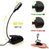 2022 New Style Portable USB Rechargeable LED Reading Light Amber Color Brightness Adjustable Clip-On Book Lights