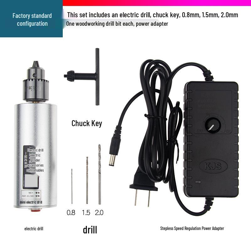 

Qiniu Mini Electric Grinder: Handheld Drill & Engraving Machine for Jade, Wood, and Polishing