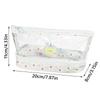 PVC Stationery Bag Transparent Pencil Case Portable Pen Bag  Students