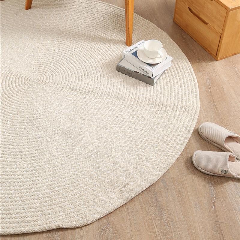Japanese Style Circular Carpet Floor Mat Carpet Living Room Sofa Coffee Table Mat Bedroom Floor Mat