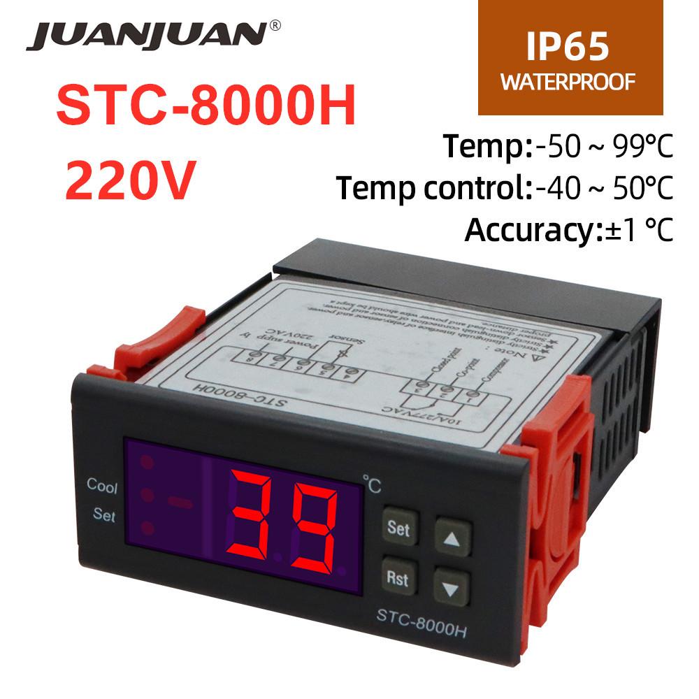 STC-1000 STC-3000 3008 3028 Digital Temperature Controller STC-8080A+ STC-9100 Thermoregulator 220V Heating Cooling Thermostat