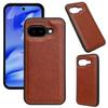 For Google Pixel 9a Case Calf Texture PU Leather Anti Fingerprint Back Phone Cover
