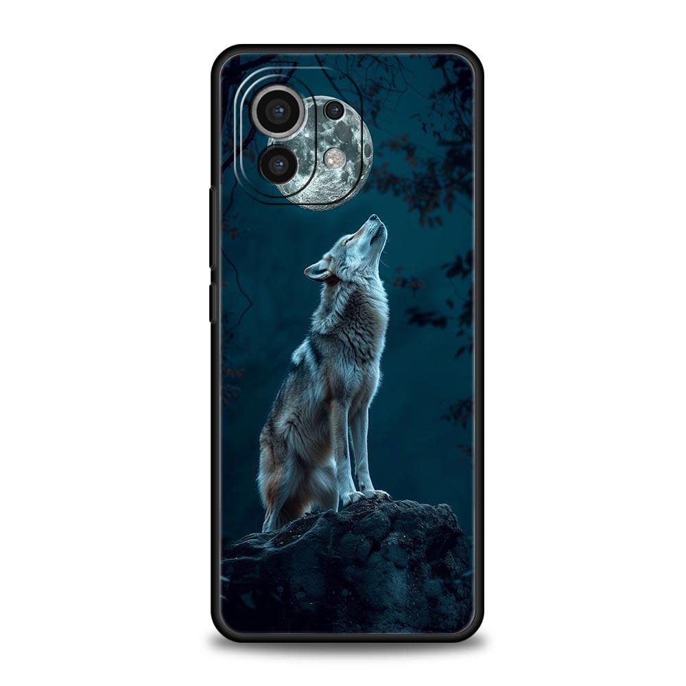 Phone Case For Xiaomi Mi 15 14 13 12 11 Lite 14T 13T 12T 11T Pro Poco X6 X5 M3 X3 Pro F5 F4 Cover The Wolf