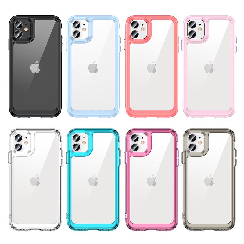 Applicable to colorful Apple 11 mobile phone case 11Pro mobile phone case IP11Pro Max all-inclusive acrylic solid color anti-drop