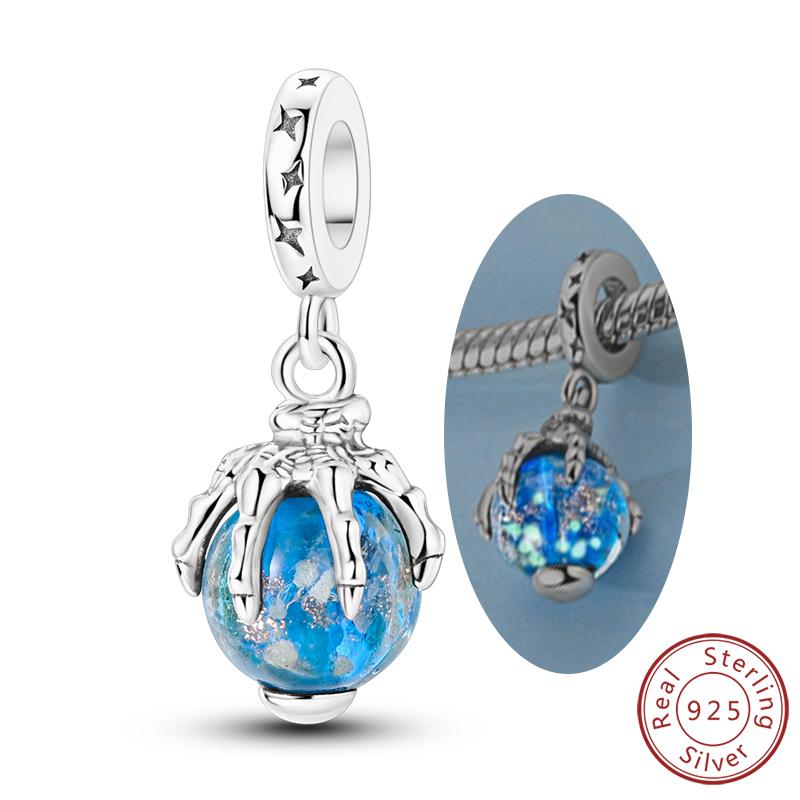 Luminous Series Copper Charms Beads Pendant Firefly Elf Paw Planet Charm Fit Original Bracelet Women Jewelry Gift