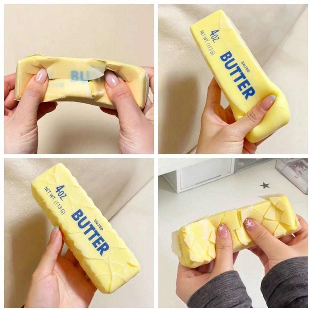 Sensory Fidget Butter Stick Squishy Crunchy Butter Bar Toy Slow Rebound Toy Children Gifts