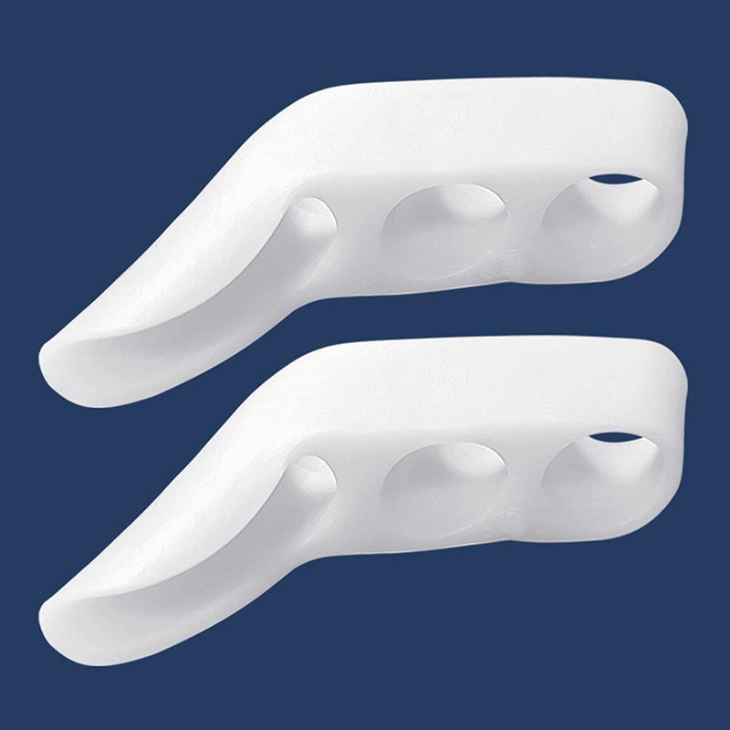 

2Pcs Three-Holes Pinky Toe Separator Bunion Corrector Pain Relief Little Toe Separator Protector Foot Care Spacer A2