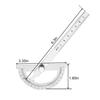 Stainless Steel Protractor 0-180 Degree Inclinometer Protractor Goniometer Angle Finder Measuring Device Ruler