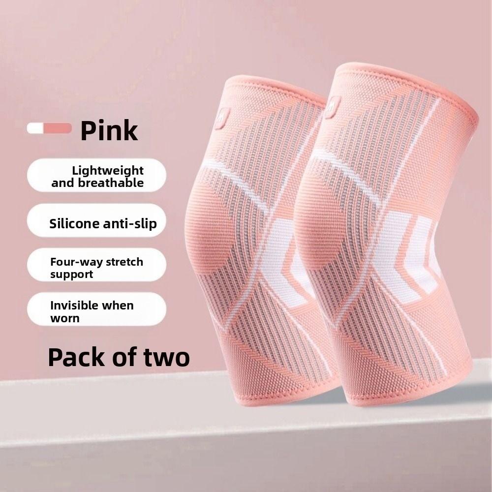 1pair Anti-collision Knee Supports Brace Breathable Knee Sleeve Knee Pad  Hiking Cycling