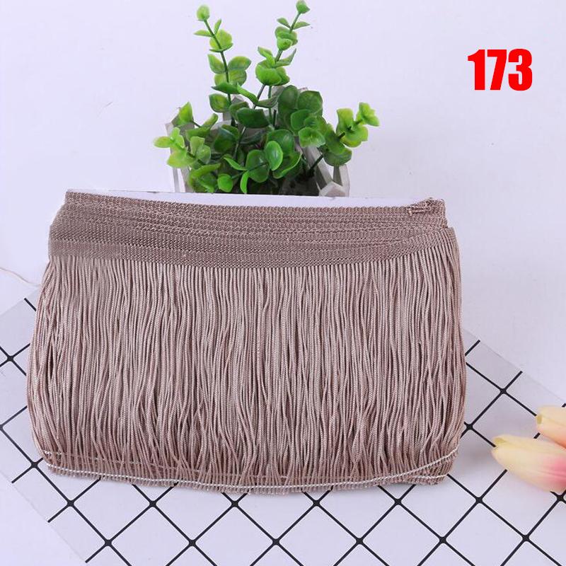 10 Meter Fransenquastenbesatz, 15 cm, Spitze, für Latein-Kleid, Makramee, Samba-Tanz, Kleidung, Vorhangspitze, Polyester, Nähen von Kleidungsstücken, Accessoire