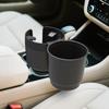 Car Center Console Organizer With Cup Holders And Detachable Storage Container Space Saving Plastic Construction
