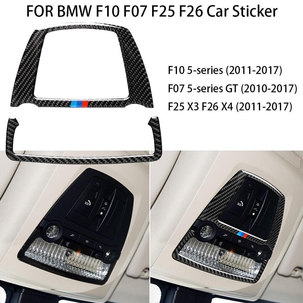 For BMW F10 5 Series 2011-2017 REAL Carbon Fiber Front Reading Light Panel Trim