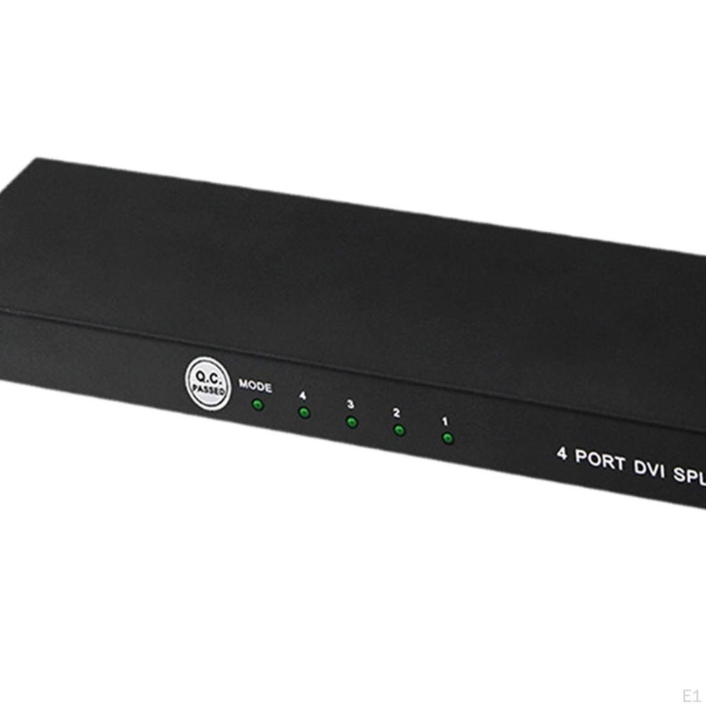 Adjustable Output GAIN 4K Splitter Adapter Multifunctional High Resolution Support 4 Port