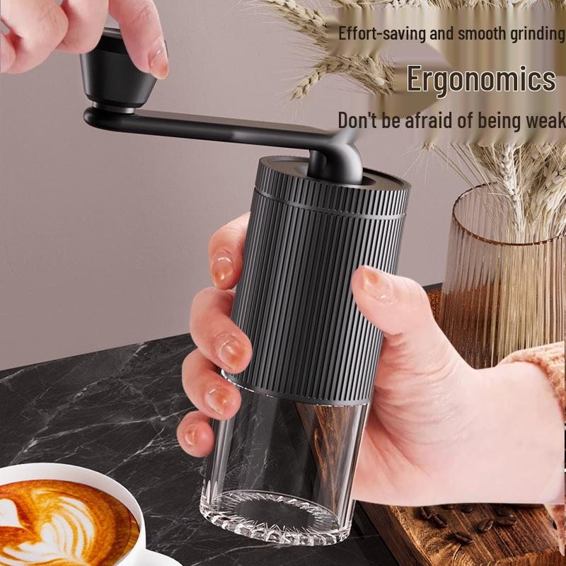 Portable Electric Coffee Bean Grinder - Compact Hand-Crank Mill for Home and Travel