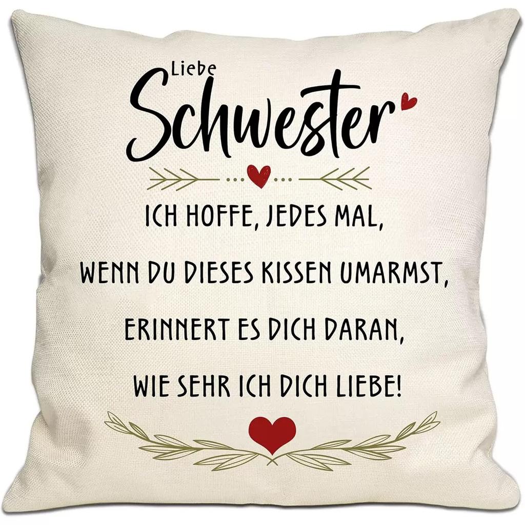 New Pillowcases for Family Sentiment for Mother's Day Valentine's Day Linen