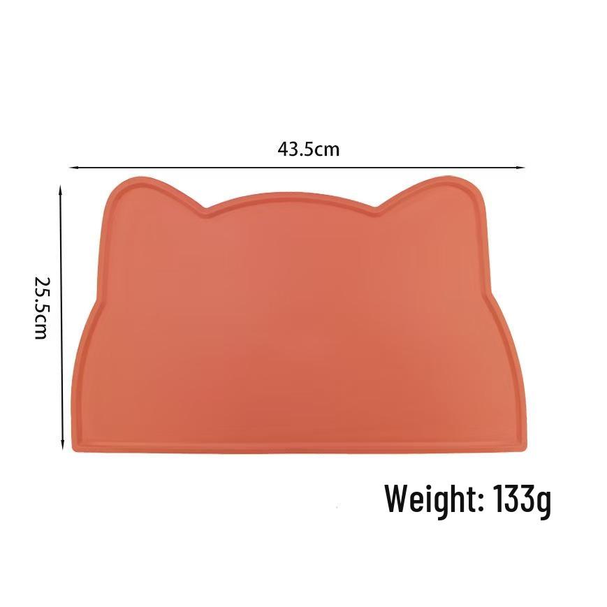 Large Silicone Pet Feeding Mat - Easy Clean, Non-Slip, Waterproof, Foldable for Cats & Dogs