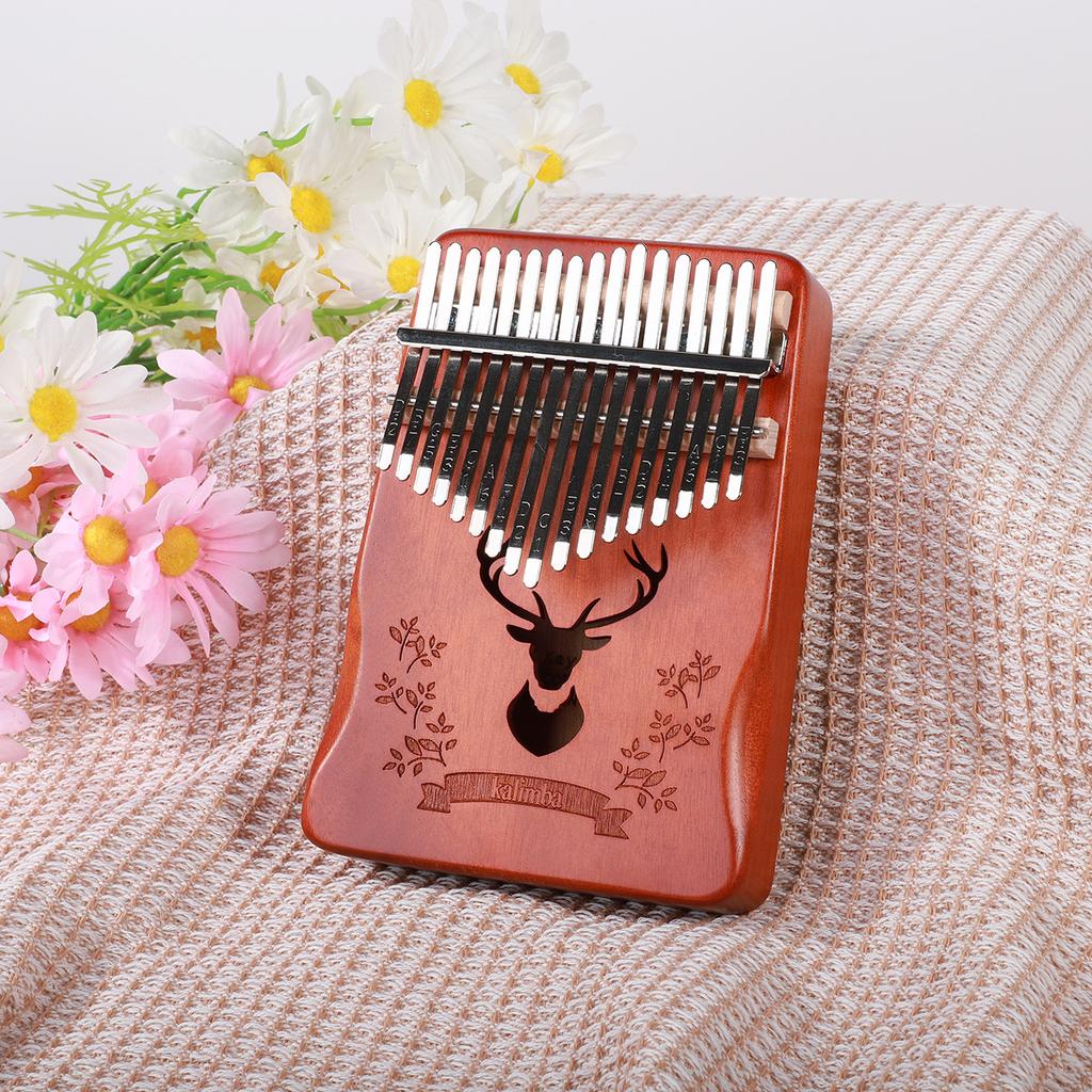 Thumb piano 17-tone beginner girl genuine finger thumb piano Easy to learn finger piano instrument