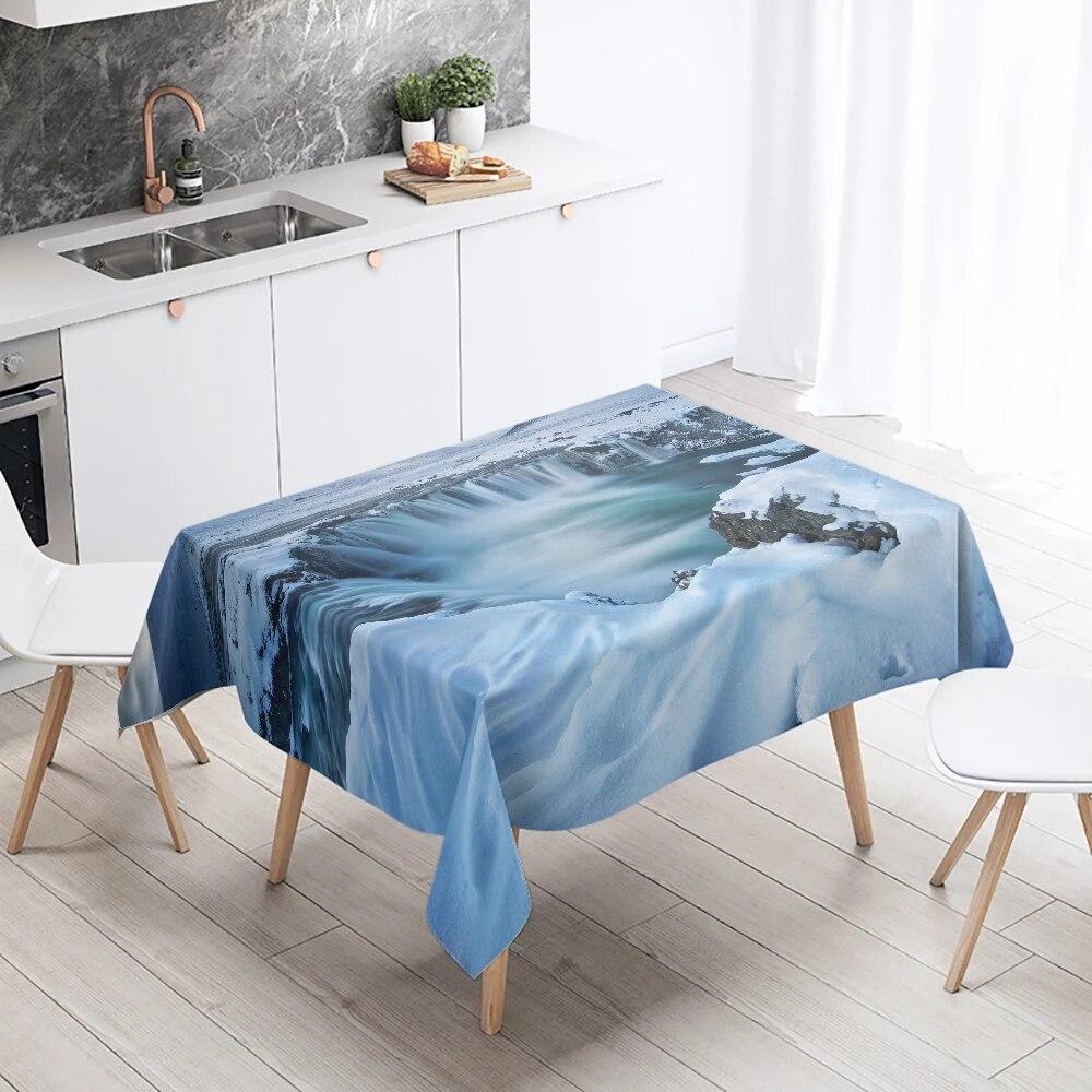 Natürliche Landschaft Tischdecke Outdoor Camping Antifouling Wasserdicht Esstisch Dekoration