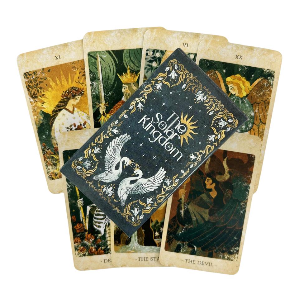 

The Solar Kingdom Tarot Cards Game Divination Deck English Versions Edition Oracle Board Playing Table Game For Party