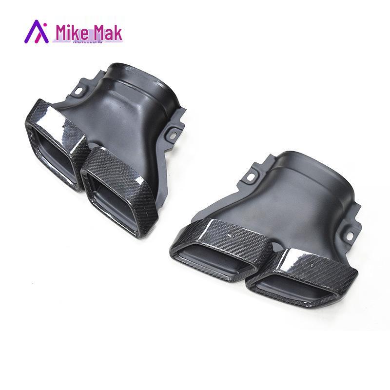 Carbon Fiber Quad Exhaust Tailpipe for Mercedes E-Class W213 E200/E260/E300 AMG