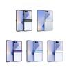 Electroplated Transparent Phone Case for Samsung Galaxy Z Flip 7 FE 6 5 4 3Flip7 Flip6 Hinge Shockproof Protective Cover