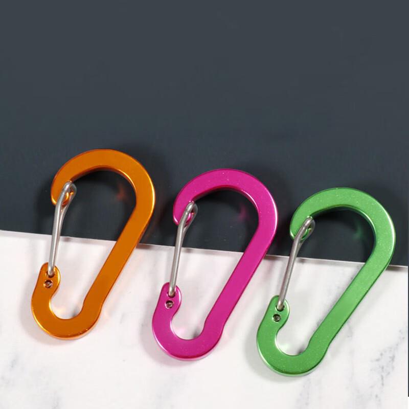UOSU D-Shape Aluminum Alloy Carabiner Hooks (11-Pack)