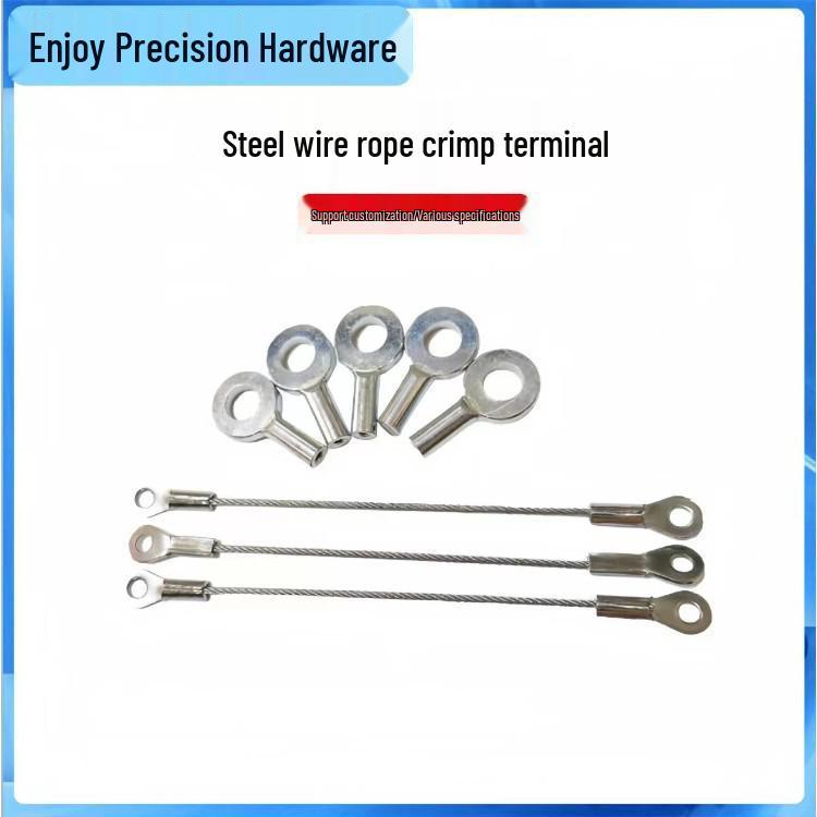 Stainless Steel Wire Rope Safety Crimping Terminals