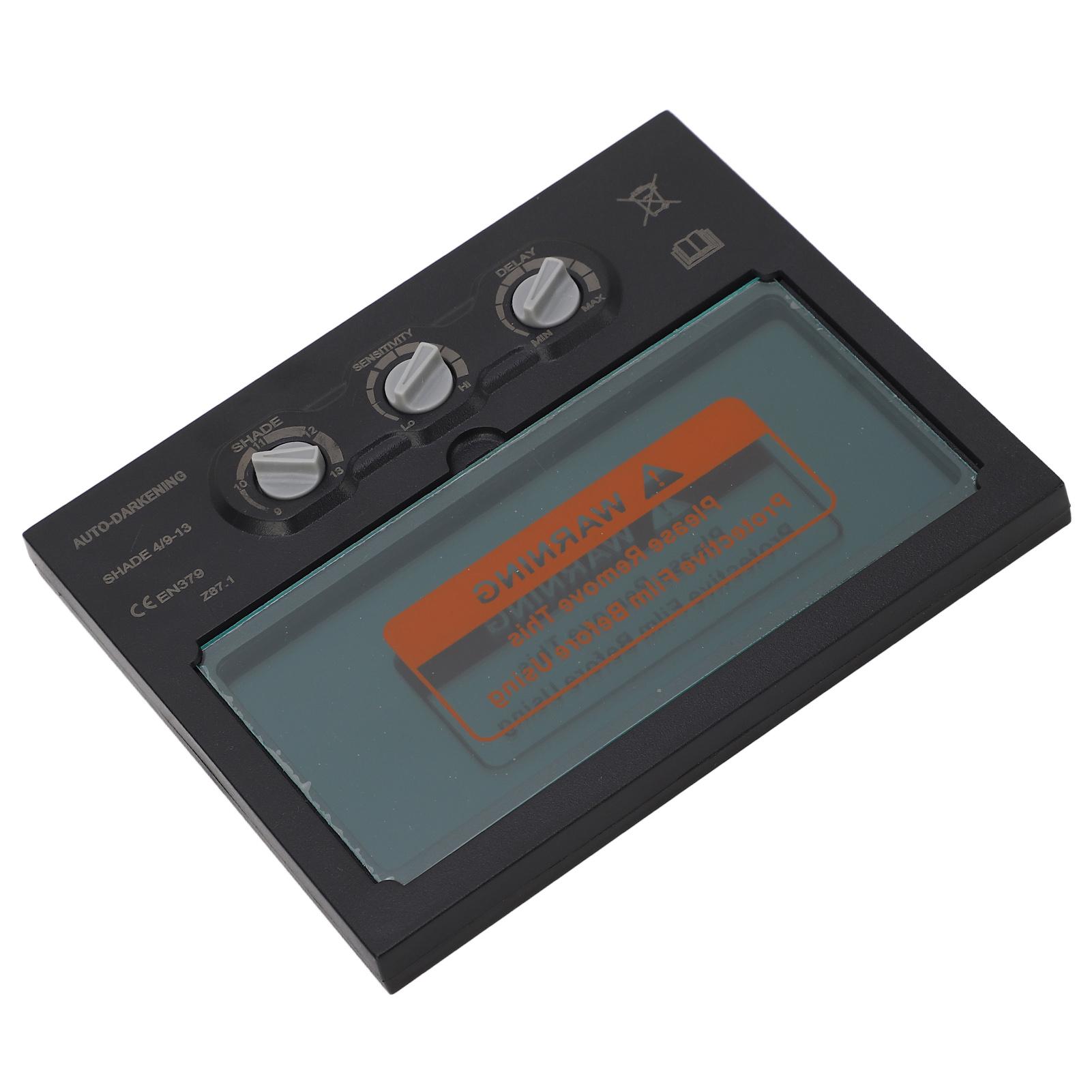 

Автозатемняющийся сварочный светофильтр 92.5x42.5мм Сварочная маска Регулируемый солнечный светофильтр Большой обзор Сварка